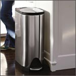 free-standing trash cans: by brabantia, hafele and polder