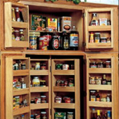 pantry pull-outs and organization